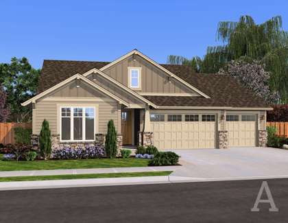 Hunter 1 2031 sq ft Rambler A 3-car Hunter 1 2031 sq ft Rambler A 3-car