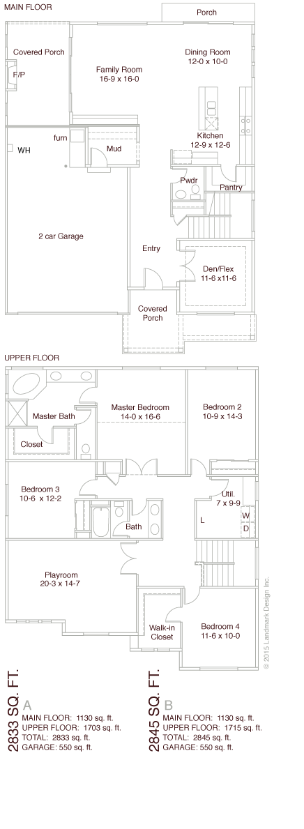 Hunter 8 2833-2845 sq. ft. Hunter 8 floor plan