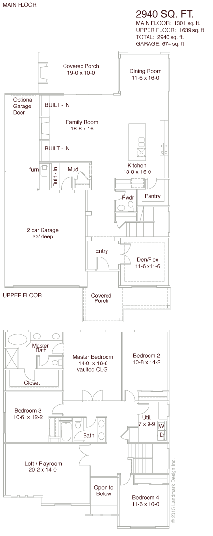 Hunter 9 2940 sq ft floor plan